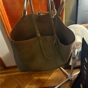 Elegant Olive Green Tote Bag